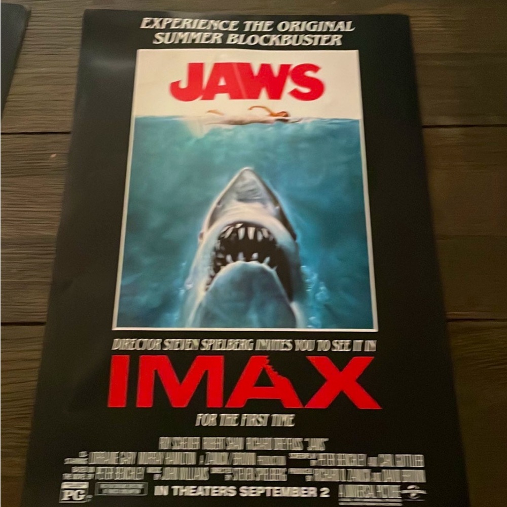 Jaws - IMAX 13"x19" Numbered
Art Print

IMAX exclusive art work! Limited to 2000